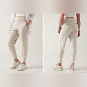 ATHLETA white Venice joggers NWT